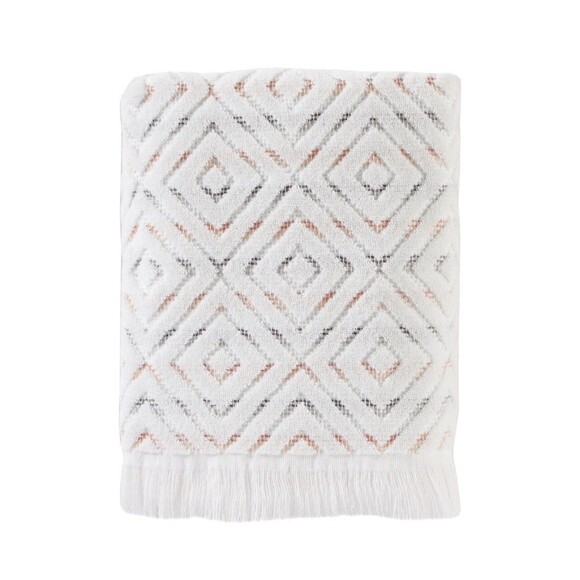 SKL Home By Saturday Knight Ltd. Di Di Bath Towel, Coral, 27" x 50" Set Of 2 - Picture 2 of 3